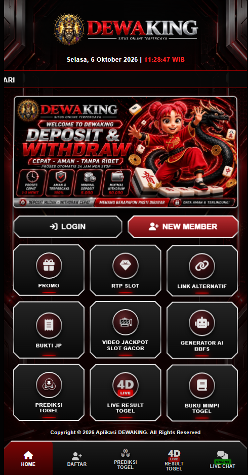 Preview aplikasi DEWAKING